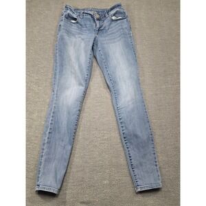 M Jeans by Maurices Mid Rise Skinny Jeans Light Wash‎ Women's Size S Long